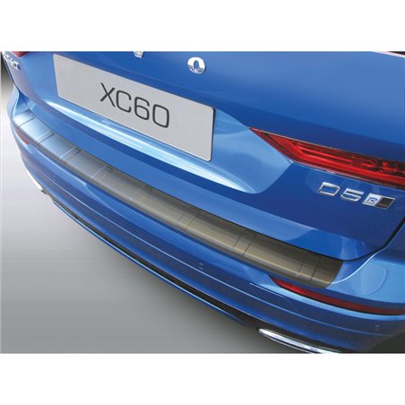 Protection de seuil arrière (ABS) sur mesure pour Volvo XC60 2017- 'Ribbed' Noir Protection de seuil arrière (ABS) sur mesure pour Volvo XC60 2017- 'Ribbed' Noir