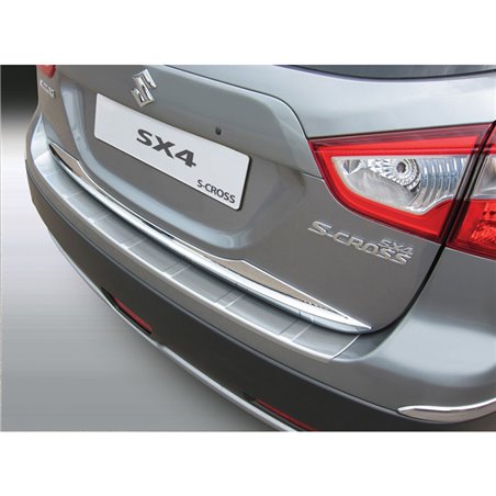 Protection de seuil arrière (ABS) sur mesure pour Suzuki SX4 S-Cross 10/2013- 'Ribbed' Look 'Alu Brossé' Protection de seuil arrière (ABS) sur mesure pour Suzuki SX4 S-Cross 10/2013- 'Ribbed' Look 'Alu Brossé'