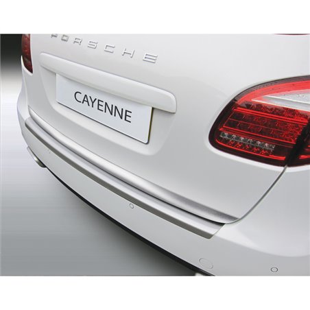 Protection de seuil arrière (ABS) sur mesure pour Porsche Cayenne 2010-2014 'Ribbed' Look 'Alu Brossé' Protection de seuil arrière (ABS) sur mesure pour Porsche Cayenne 2010-2014 'Ribbed' Look 'Alu Brossé'