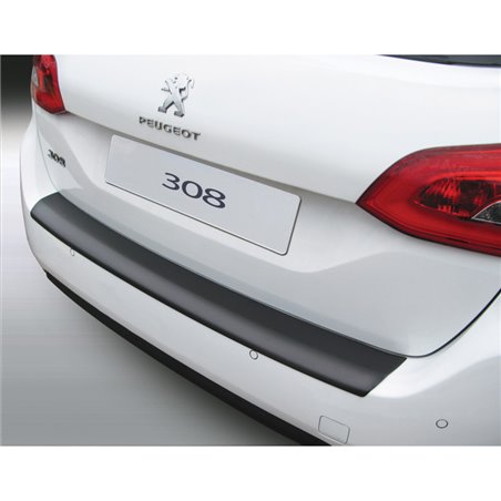 Protection de seuil arrière (ABS) sur mesure pour Peugeot 308 SW 5/2014- Noir Protection de seuil arrière (ABS) sur mesure pour Peugeot 308 SW 5/2014- Noir