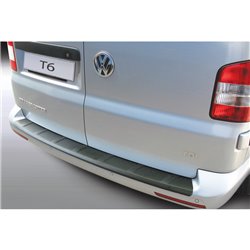 Protection de seuil arrière (ABS) sur mesure pour Volkswagen Transporter T6 Caravelle/Multivan 9/2015- avec portes arrière 'Ribb