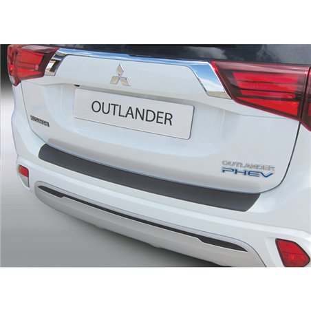 Protection de seuil arrière (ABS) sur mesure pour Mitsubishi Outlander PHEV 2015- Noir Protection de seuil arrière (ABS) sur mesure pour Mitsubishi Outlander PHEV 2015- Noir