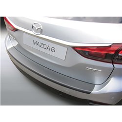 Protection de seuil arrière (ABS) sur mesure pour Mazda 6 Sportbreak 2013- Noir