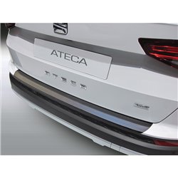 Protection de seuil arrière (ABS) sur mesure pour Seat Ateca 7/2016- Noir