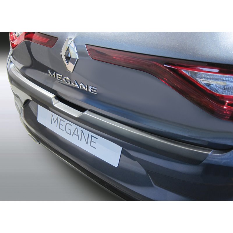 Protection de seuil arrière (ABS) sur mesure pour Renault Megane IV 5-portes 2016-2020 Noir