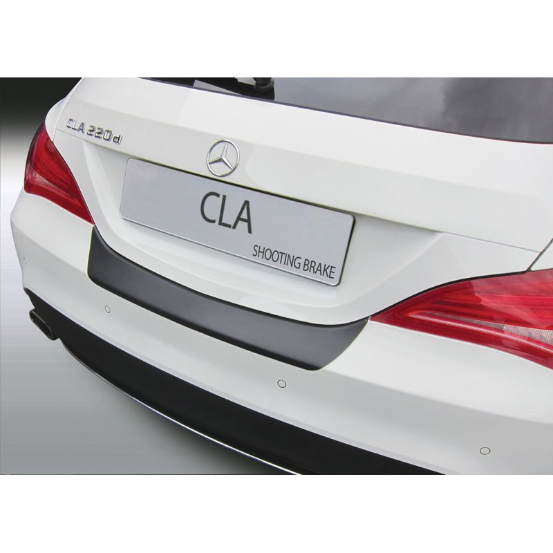 Protection de seuil arrière (ABS) sur mesure pour Mercedes CLA Shooting Brake Sport/250 AMG Line 2015-2018 Noir