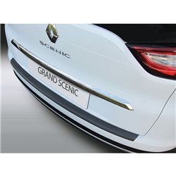 Protection de seuil arrière (ABS) sur mesure pour Renault Grand Scenic IV 2016-2020 Noir