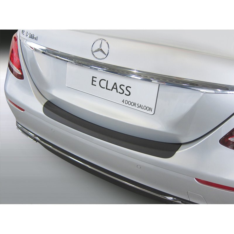 Protection de seuil arrière (ABS) sur mesure pour Mercedes Classe-E W213 Sedan 2016-2020 Noir