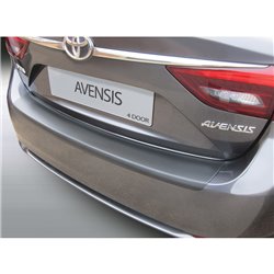 Protection de seuil arrière (ABS) sur mesure pour Toyota Avensis 4-portes 2015-2019 Noir