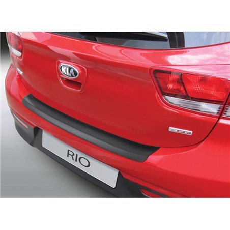 Protection de seuil arrière (ABS) sur mesure pour Kia Rio IV 2017- Noir