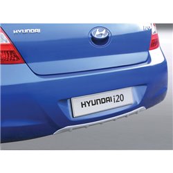 RGM Jupe arrière (Diffuseur) sur mesure pour Hyundai i20 3/5-portes 2009-2015 argent (ABS)