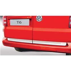 RGM Baguette enjolivante coffre arrière inox sur mesure pour Volkswagen Transporter T5 2003-2015 & T6 2015- (2 portes arrières)