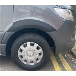 RGM Set extensions de garde-boue sur mesure pour Mercedes Sprinter 2018- (empattement court & loung) - Noir