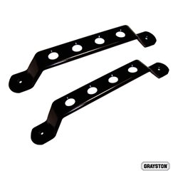 Set Poignées de porte universel Racing - aluminium noir