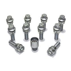 Jeu de Boulons de roue H&R sphérique avec cône mobile R14 M14x1.50 - Longueur 41mm - 10 pièces (p.e. sur mesure pour Audi Q3, Q5