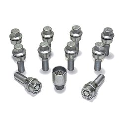 Jeu de Boulons de roue H&R sphérique avec cône mobile R14 M14x1.50 - Longueur 45mm - 10 pièces (p.e. sur mesure pour Audi Q3, Q5