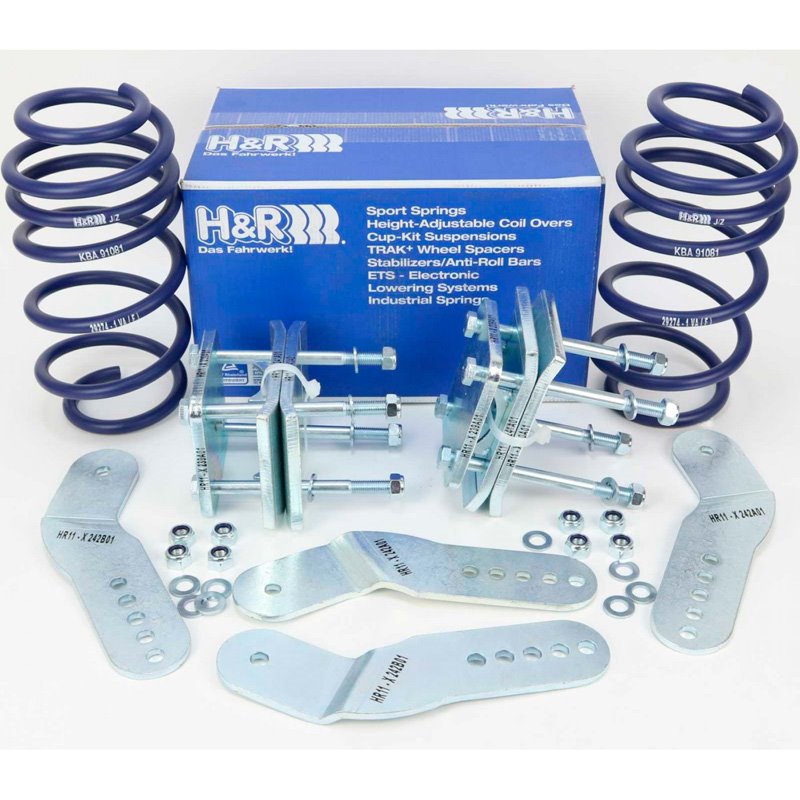 Ressorts d'abaissement H&R sur mesure pour Volkswagen Caddy/Life 2WD à partir de 1131kg AV Charge 2004- AV40/AR60mm