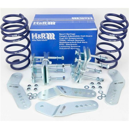 Ressorts d'abaissement H&R sur mesure pour Volkswagen Caddy/Life 2WD à partir de 1131kg AV Charge 2004- AV40/AR60mm Ressorts d'abaissement H&R sur mesure pour Volkswagen Caddy/Life 2WD à partir de 1131kg AV Charge 2004- AV40/AR60mm