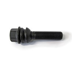 Boulon de roue H&R sphérique avec cône mobile R14 M14x1.50 - Longueur 26mm - Noir