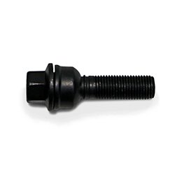 Boulon de roue H&R sphérique avec cône mobile R14 M14x1.50 - Longueur 32mm - Noir (p.e. sur mesure pour Audi Q3, Q5)
