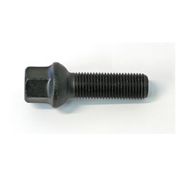 Boulon de roue H&R sphérique R13 M14x1.50 - Longueur 38mm - Noir (sur mesure pour p.e. VAG)