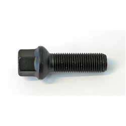 Boulon de roue H&R sphérique R14 M14x1.50 - Longueur 43mm - Noir