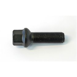 Boulon de roue H&R sphérique R14 M14x1.50 - Longueur 57mm - Noir