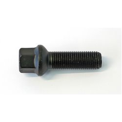 Boulon de roue H&R sphérique R14 M14x1.50 - Longueur 68mm - Noir