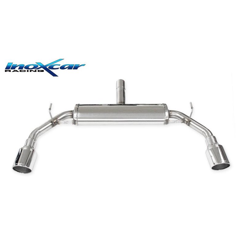 100% Inox Échappement Double sur mesure pour Alfa Romeo Giulietta 1750Tbi Veloce (240cv) 2016- 100mm X-Race (Ø60mm)