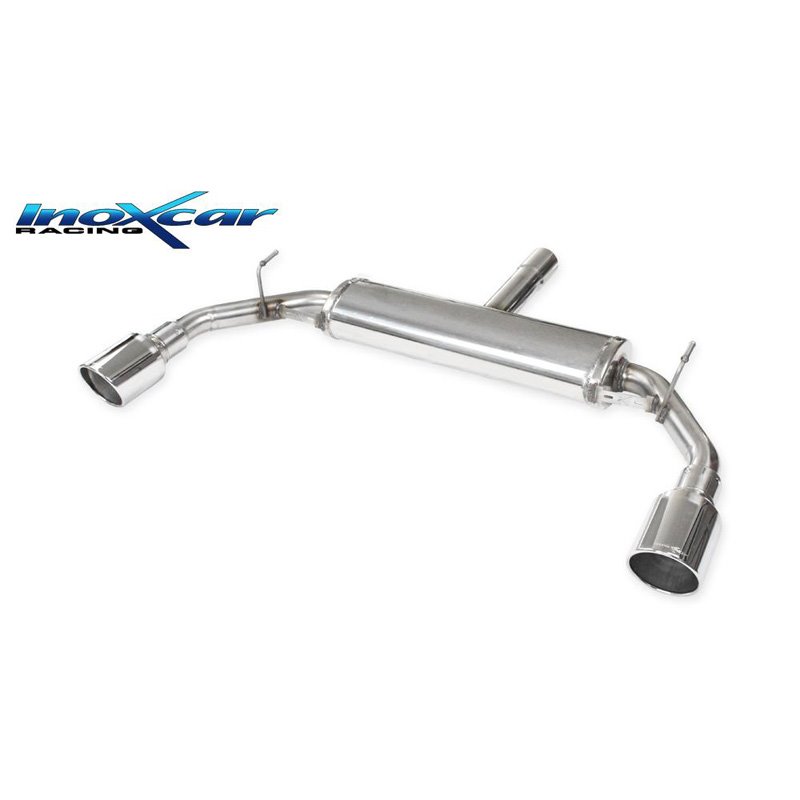 100% Inox Échappement Double sur mesure pour Alfa Romeo Giulietta 1750Tbi Veloce (240cv) 2016- 110mm X-Race (Ø60mm)