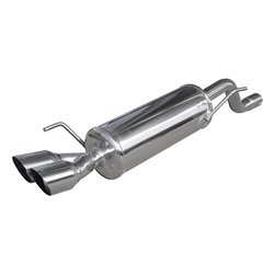 100% Inox Échappement Sport sur mesure pour Alfa Romeo Mito 1.4 TB (120cv) 2009- 2x80mm Racing (Ø50mm)