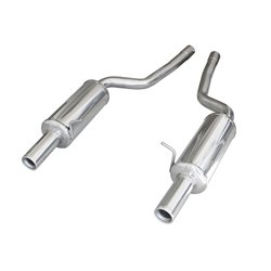 100% Inox Échappement Double sur mesure pour Audi RS6 4.2i V8 2002- Droite/Gauche 80mm