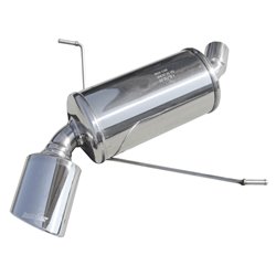 100% Inox Échappement Sport sur mesure pour BMW Série 1 E87 116i/118i 2004- 120x80mm Oblique