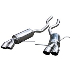 100% Inox Échappement Double sur mesure pour BMW X5 3.0D 2001- Droite/Gauche 2x80mm Racing