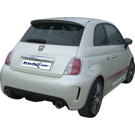 100% Inox Échappement Double sur mesure pour Fiat 500 1.4T Abarth 2008- Droite/Gauche 102mm