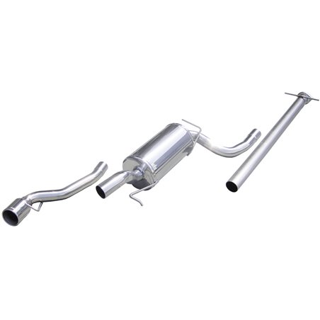 100% Inox Tube centrale + Échappement Sport sur mesure pour Ford Focus RS 2.0 16v Turbo 2003- 102mm