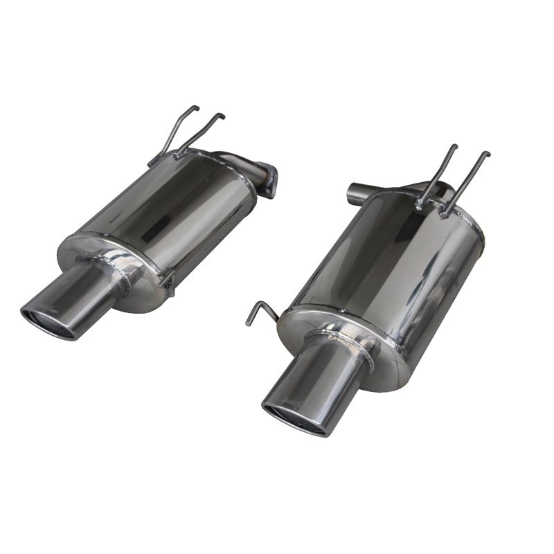 100% Inox Échappement Double sur mesure pour Honda Accord 2.4 Executive 2003- Droite/Gauche 120x80mm