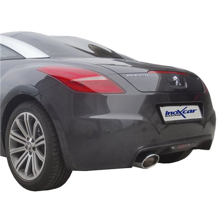 100% Inox Échappement Sport sur mesure pour Peugeot RCZ 1.6THP (200cv) 2010- 150x105mm Oblique 100% Inox Échappement Sport sur mesure pour Peugeot RCZ 1.6THP (200cv) 2010- 150x105mm Oblique