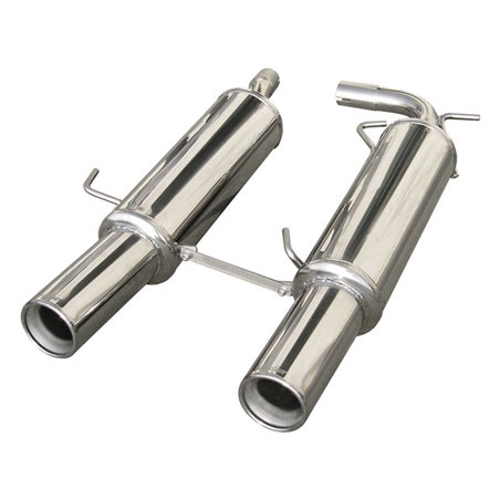100% Inox Échappement Sport 'Central' sur mesure pour Renault Clio RS (Phase 3) 2004- 2x102mm 100% Inox Échappement Sport 'Central' sur mesure pour Renault Clio RS (Phase 3) 2004- 2x102mm