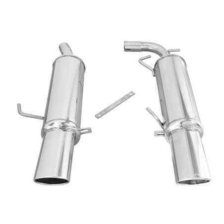100% Inox Échappement Sport 'Central' sur mesure pour Renault Clio RS (Phase 3) 2004- 2x120x80mm 100% Inox Échappement Sport 'Central' sur mesure pour Renault Clio RS (Phase 3) 2004- 2x120x80mm