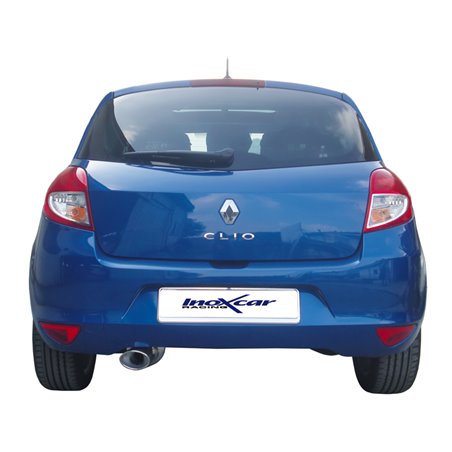 100% Inox Échappement Sport sur mesure pour Renault Clio III 1.2 16v (75cv) 2005- 120x80mm 100% Inox Échappement Sport sur mesure pour Renault Clio III 1.2 16v (75cv) 2005- 120x80mm