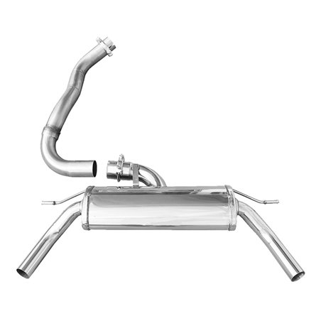 100% Inox Échappement Double sur mesure pour Renault Clio 4 RS Trophy 220 EDC 1.6 Turbo 220cv 2015- Ø 63,5 1x50mm 100% Inox Échappement Double sur mesure pour Renault Clio 4 RS Trophy 220 EDC 1.6 Turbo 220cv 2015- Ø 63,5 1x50mm
