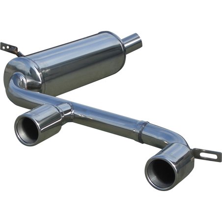 100% Inox Échappement Sport 'Central' sur mesure pour Renault Megane II 2.0 DCi GT 2007- 2x80mm 100% Inox Échappement Sport 'Central' sur mesure pour Renault Megane II 2.0 DCi GT 2007- 2x80mm