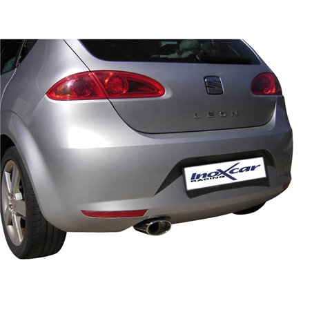 100% Inox Échappement Sport sur mesure pour Seat Leon 1P 1.6 (102cv) 2005- 120x80mm Oblique 100% Inox Échappement Sport sur mesure pour Seat Leon 1P 1.6 (102cv) 2005- 120x80mm Oblique