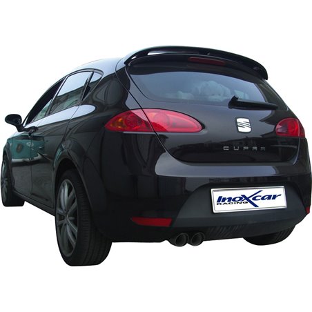 100% Inox Échappement Sport sur mesure pour Seat Leon 1P 2.0 TFSi Cupra (240cv) 2005- 2x76mm Racing 100% Inox Échappement Sport sur mesure pour Seat Leon 1P 2.0 TFSi Cupra (240cv) 2005- 2x76mm Racing