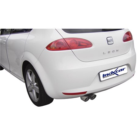 100% Inox Échappement Sport sur mesure pour Seat Leon 1P 1.4TSi (125cv) 2010- 2x80mm Racing 100% Inox Échappement Sport sur mesure pour Seat Leon 1P 1.4TSi (125cv) 2010- 2x80mm Racing