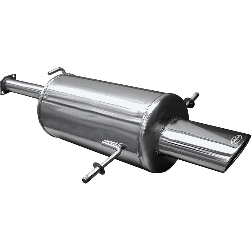 100% Inox Échappement Sport sur mesure pour Subaru Impreza 4WD 2.0 STi 2002- 120x80mm avec CE