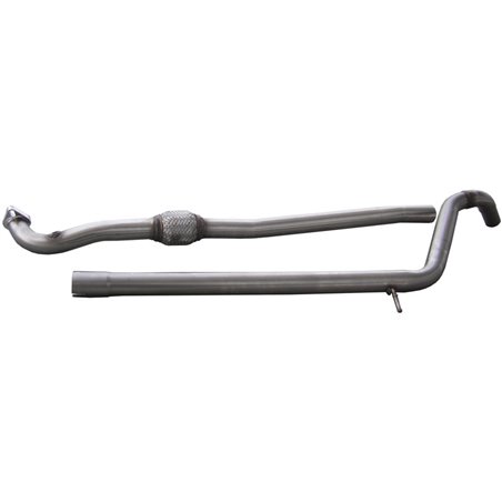 100% Inox Tube centrale sur mesure pour Fiat 500 Abarth 1.4T-Jet (135-160cv) 2008- + Cabrio 2010- (Ø48mm) 100% Inox Tube centrale sur mesure pour Fiat 500 Abarth 1.4T-Jet (135-160cv) 2008- + Cabrio 2010- (Ø48mm)