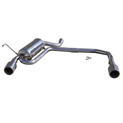 100% Inox Échappement Double sur mesure pour Peugeot 406 Coupe 2.0 (132cv) 1997- Droite/Gauche 102mm