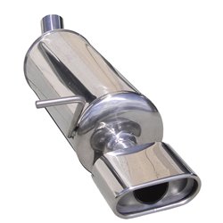 100% Inox Échappement Sport sur mesure pour Volkswagen Golf III 1.6 (101cv) -1999 120x80mm